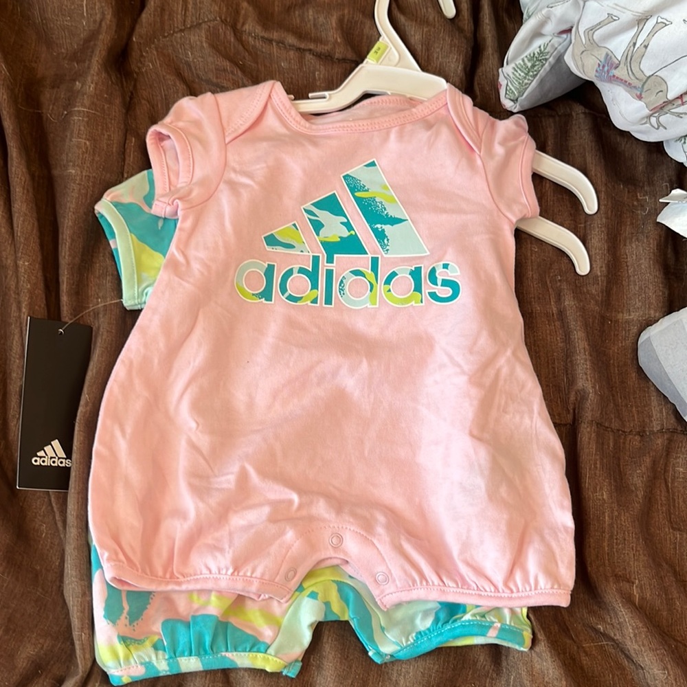 Adidas romper for baby girls